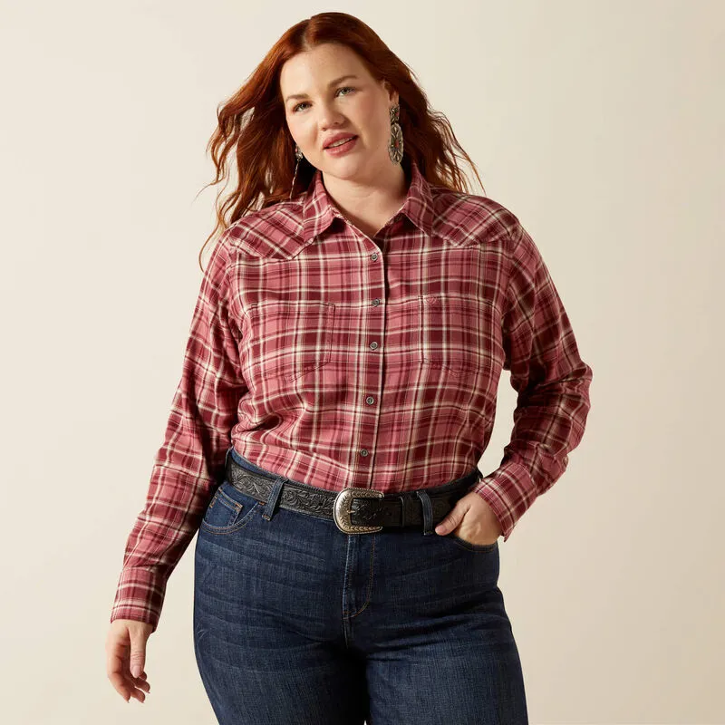 Ariat Ladies Billie Jean Shirt - Sunkissed Plaid-1