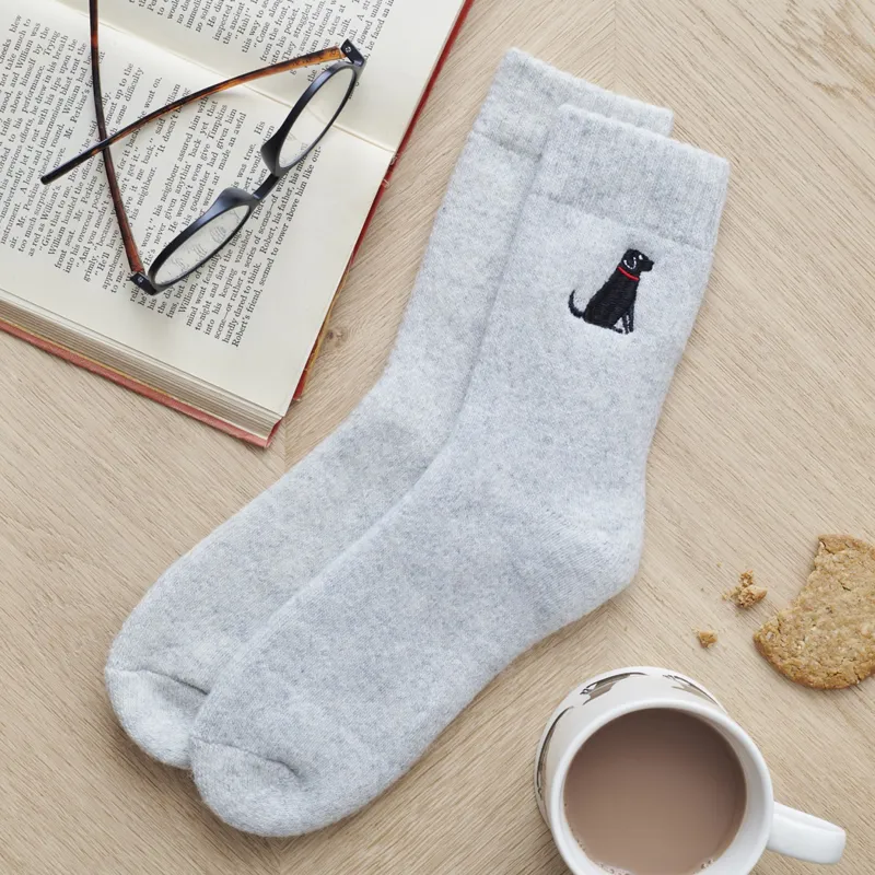 Countryside Walking Socks - Black Labrador-1