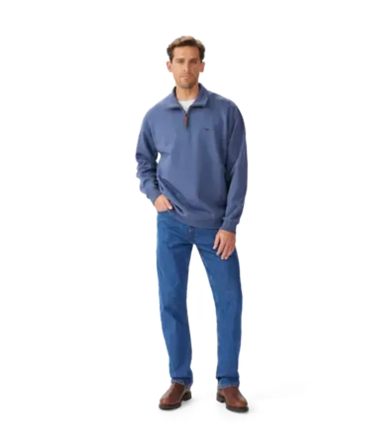 RMW Mulyungarie 1/4 Zip Sweatshirt - Blue-1