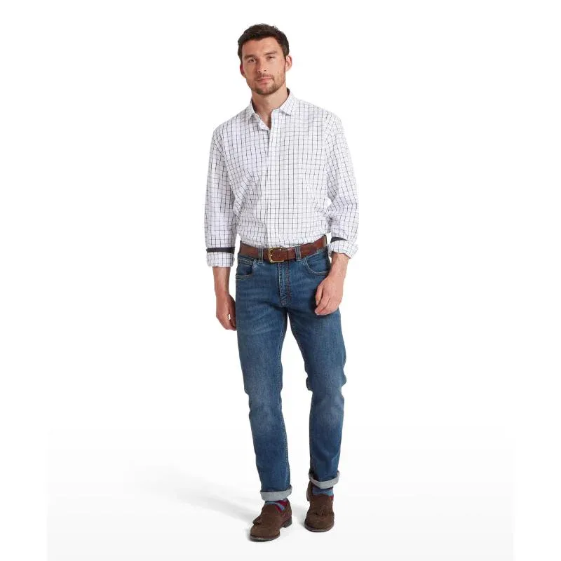 Schoffel Halesworth Tailored Shirt - Blue Check-3