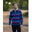 Bullwren Striped Rugby Navy/ Blue
