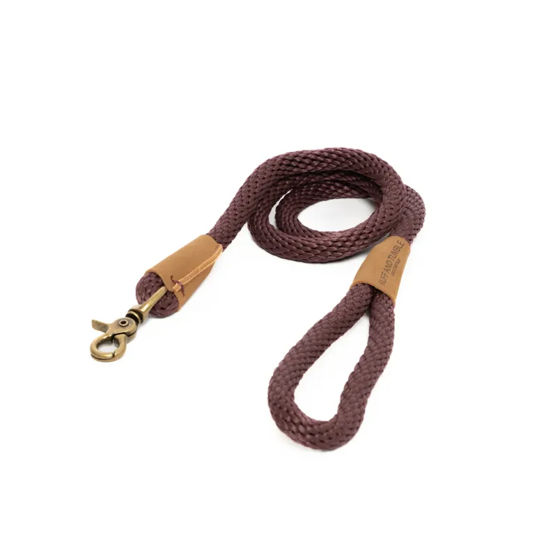Ruff and Tumble Slim Clip Lead - Burgundy