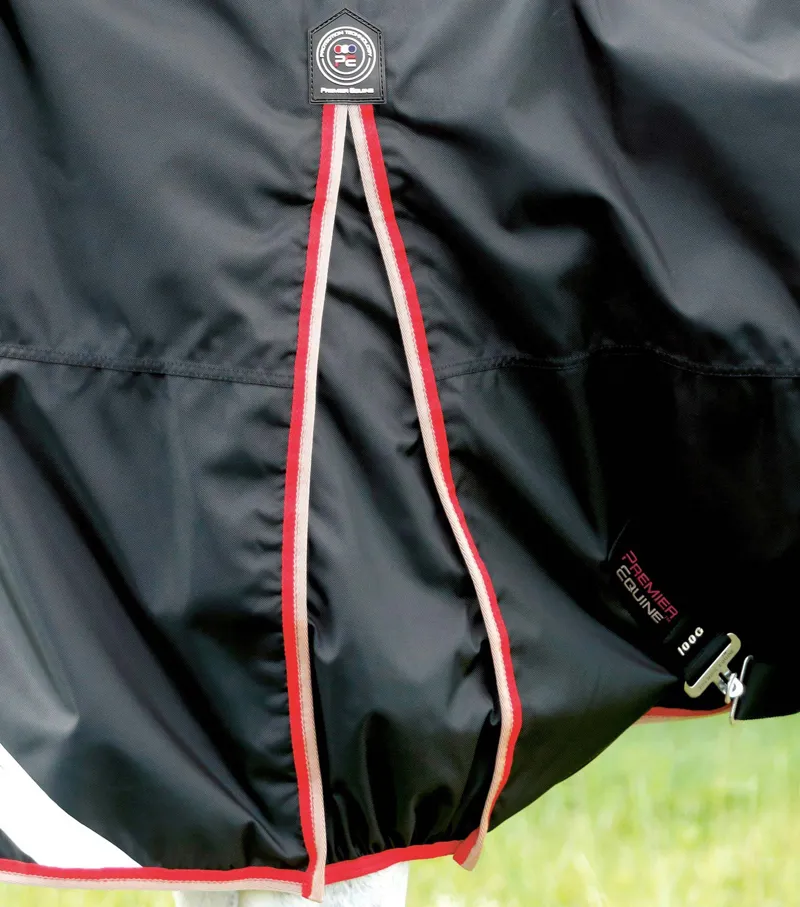 Premire Equine Buster Hardy 100g Half Neck Turnout - Black-1