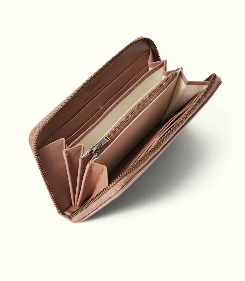 RMW Singleton Zip Wallet - Dusty Pink-5