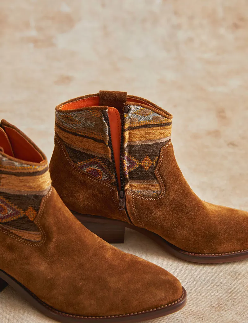Penelope Chilvers Cassidy Killim Boot - Peat-1