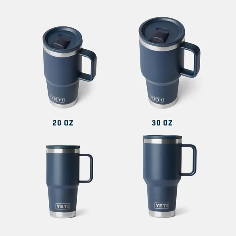 YETI Rambler 20oz Travel Mug - Black-4