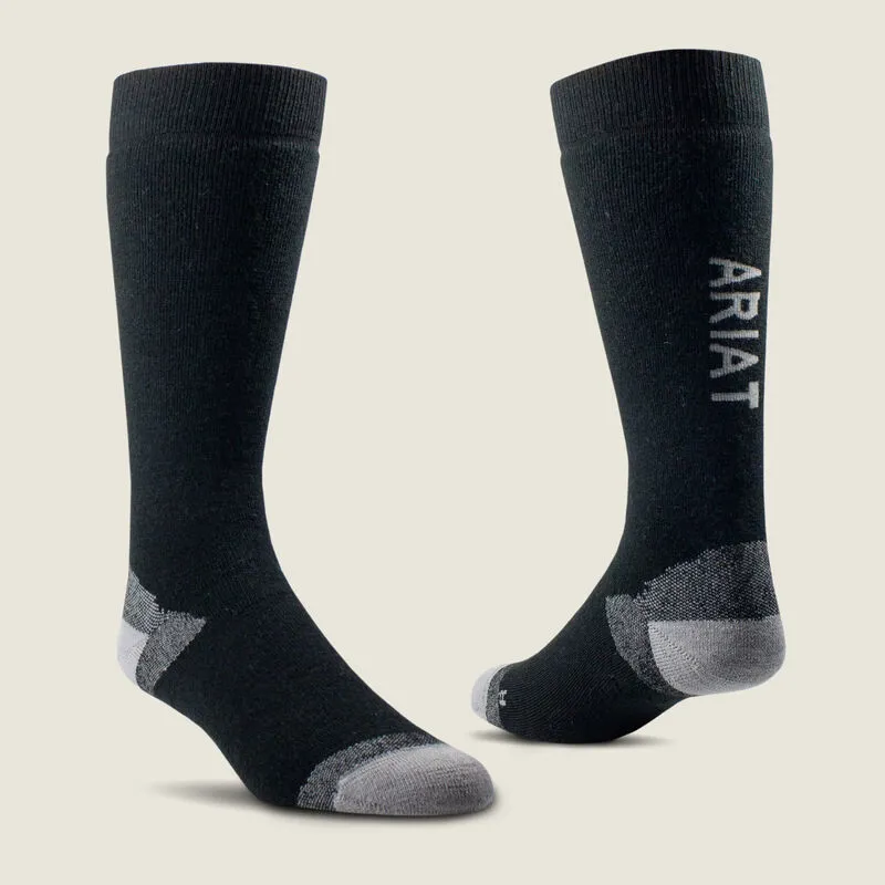 Ariat Country Performance Merino Socks - Black 