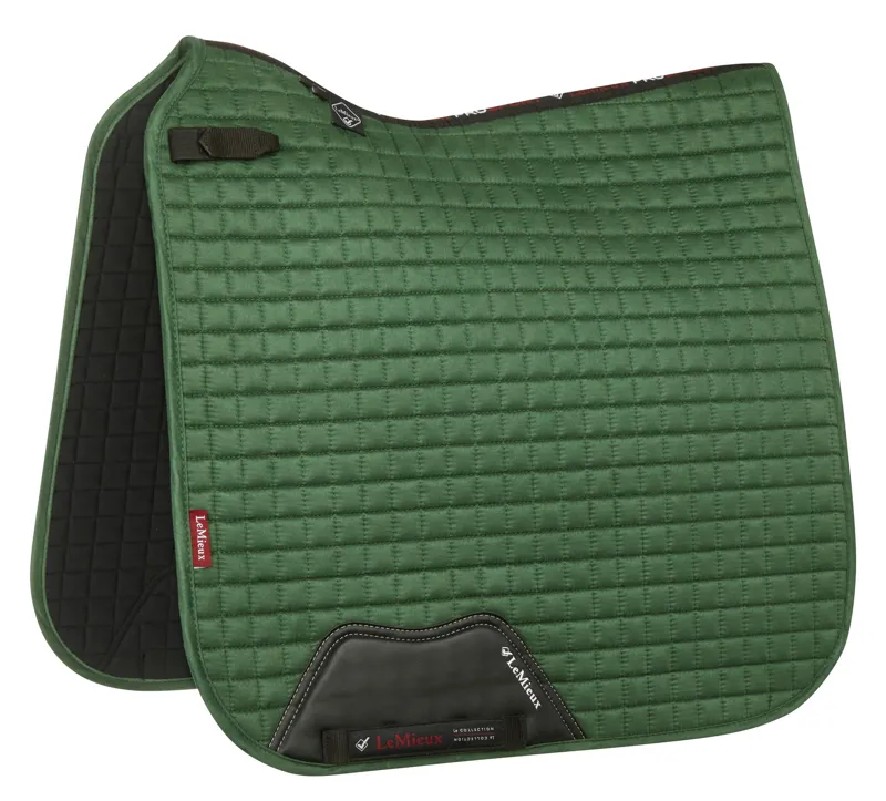 LeMieux Pro Sport Suede Dressage Square - Hunter Green