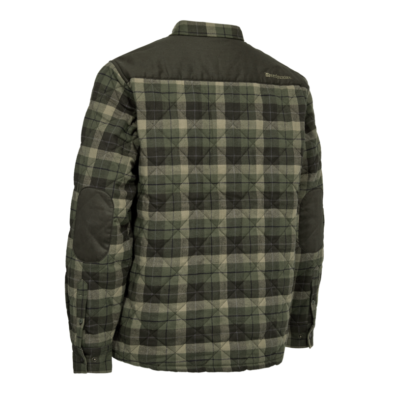 Deerhunter Elbert Padded Shirt Jacket - Green Check-1