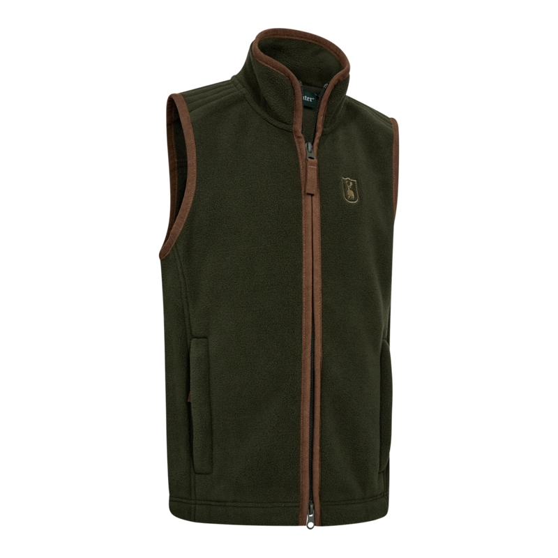 Deerhunter Youth Cumbria Fleece Waistcoat - Forest Ember