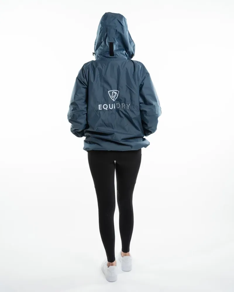 EQUIDRY Shortie Adult Jacket - Steel Blue- Blue-2