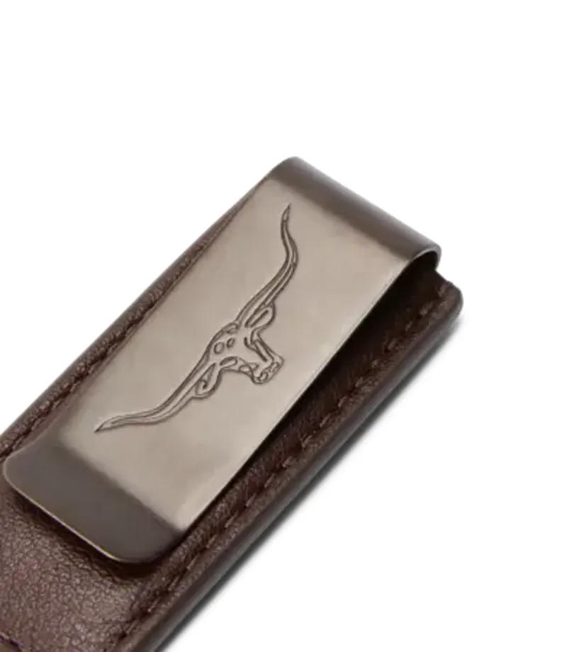 RMW Farrier Leather Money Clip - Whiskey-3