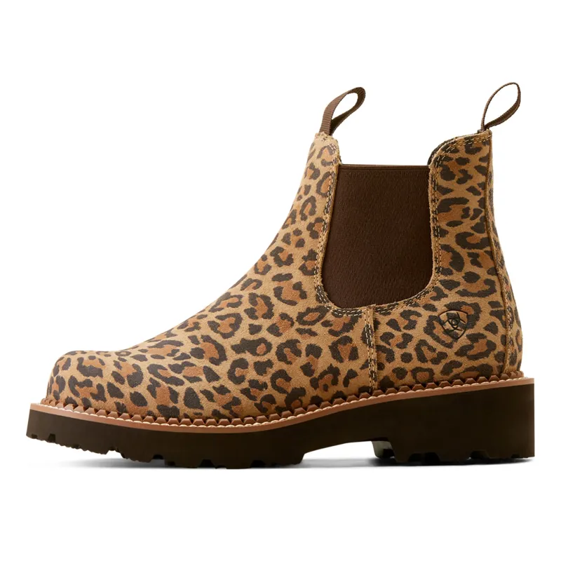 Ariat Fatbaby Ladies Twin Gore Western Boot - Cheetah/ Chocolate-2