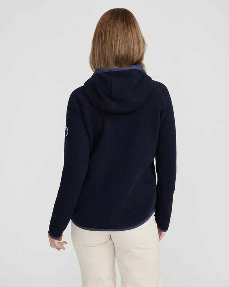 Holebrook Judit Hood Windproof Knitted Sweater - Navy-1