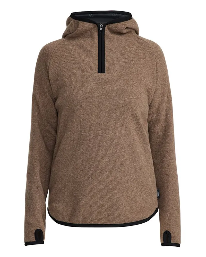 Holebrook Judit Hood Windproof Knitted Sweater - Walnut-2