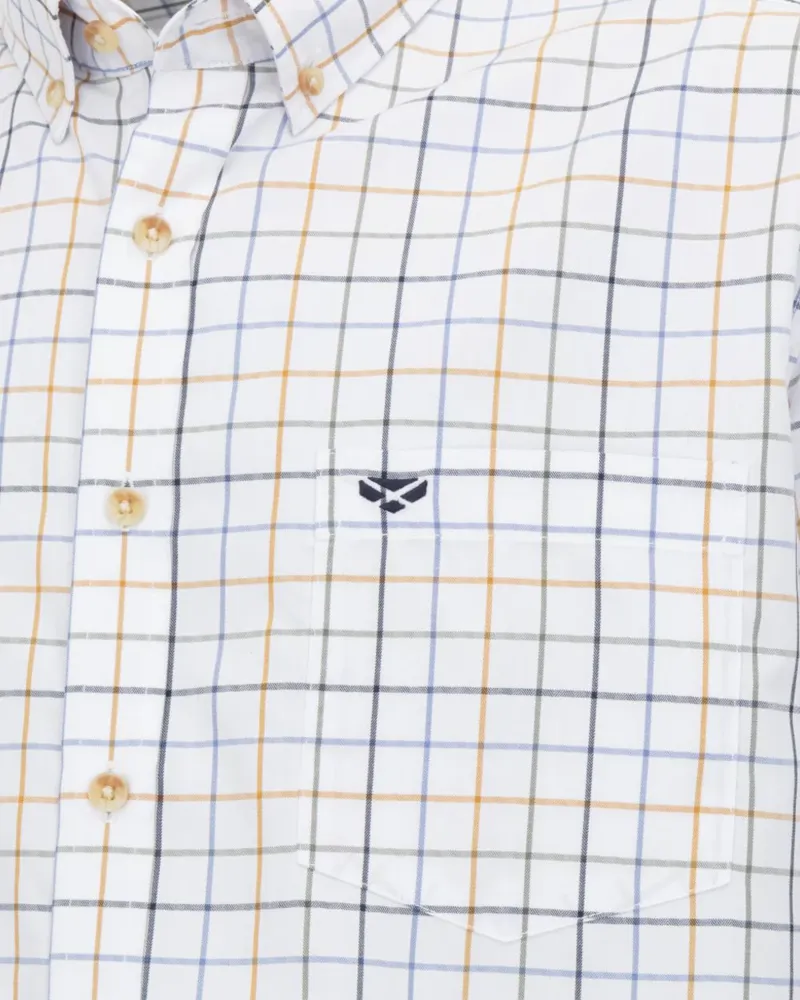 Hoggs Of Fife Fernie Bamboo Shirt - Blue/Green/ Gold-2
