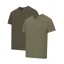 Hoggs of Fife Sandwood 2 Pack T-Shirts - Forest/Lovat