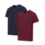 Hoggs of Fife Sandwood 2 Pack T-Shirts - Midnight/Merlot