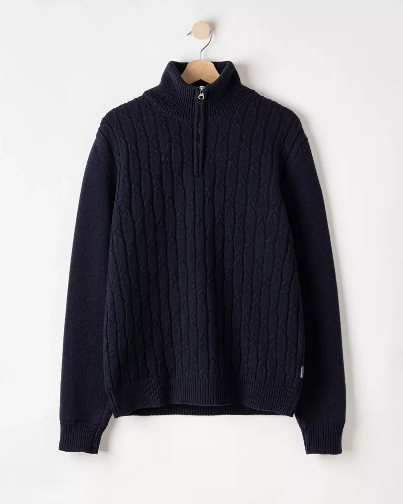 Holebrook Alvin T-Neck Windproof - Navy
