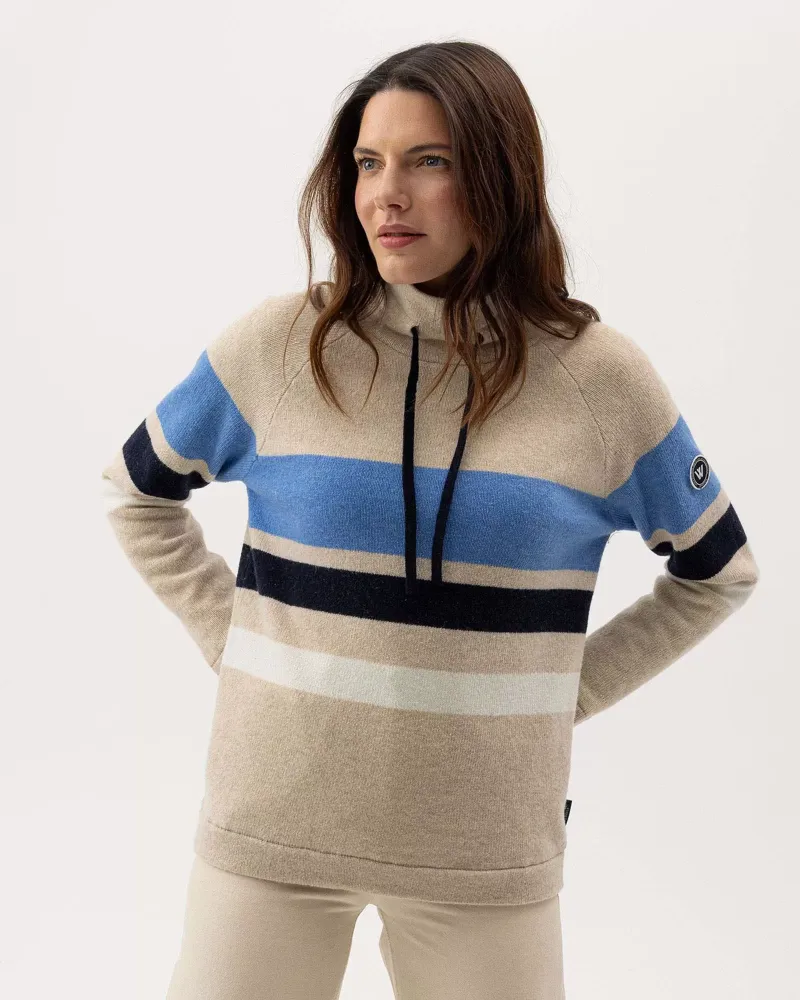 Holebrook Ladies Angelika Windproof Jumper - Sand Mel - Multi-2