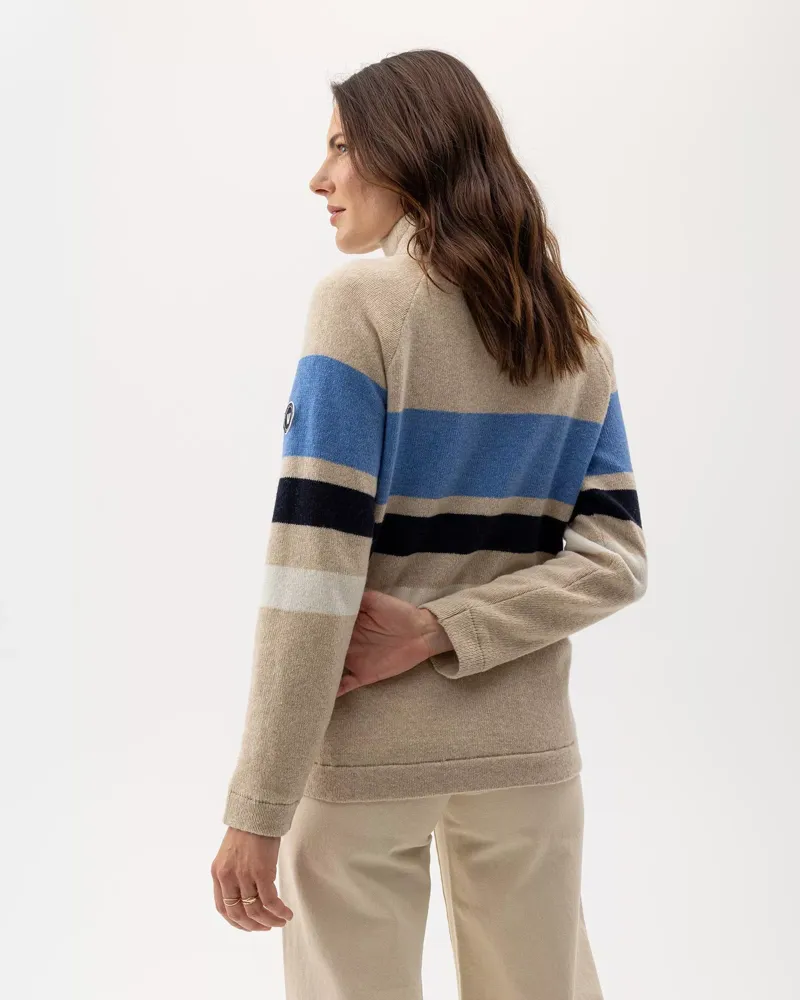 Holebrook Ladies Angelika Windproof Jumper - Sand Mel - Multi-1