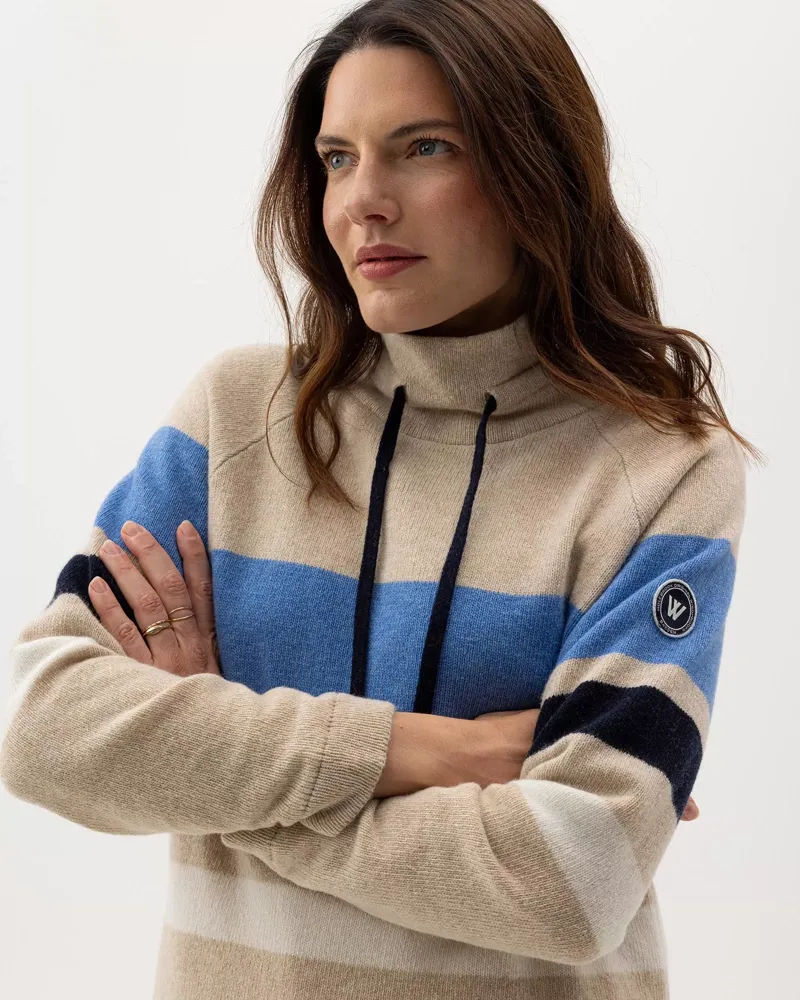 Holebrook Ladies Angelika Windproof Jumper - Sand Mel - Multi