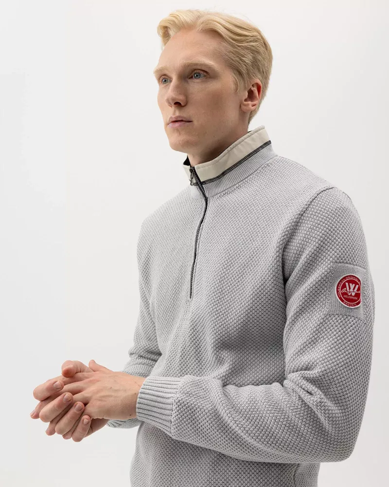 Holebrook Classic Windproof Unisex Sweater - Marble Grey-3