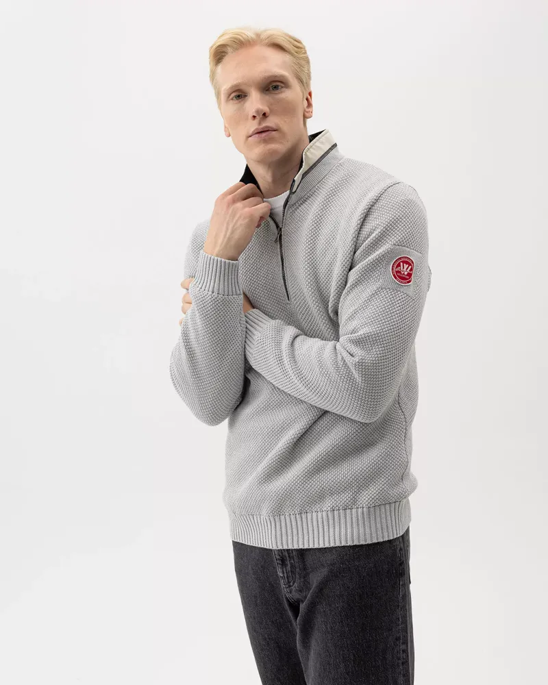 Holebrook Classic Windproof Unisex Sweater - Marble Grey