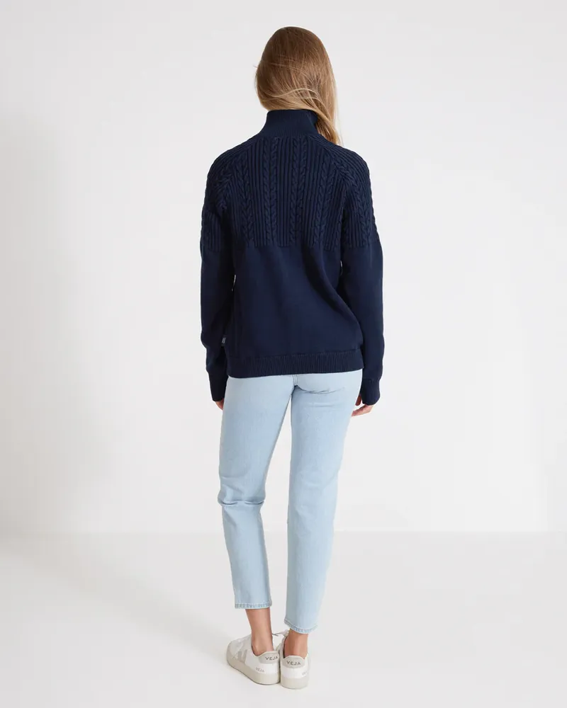 Holebrook Klara T-Neck - Navy-2