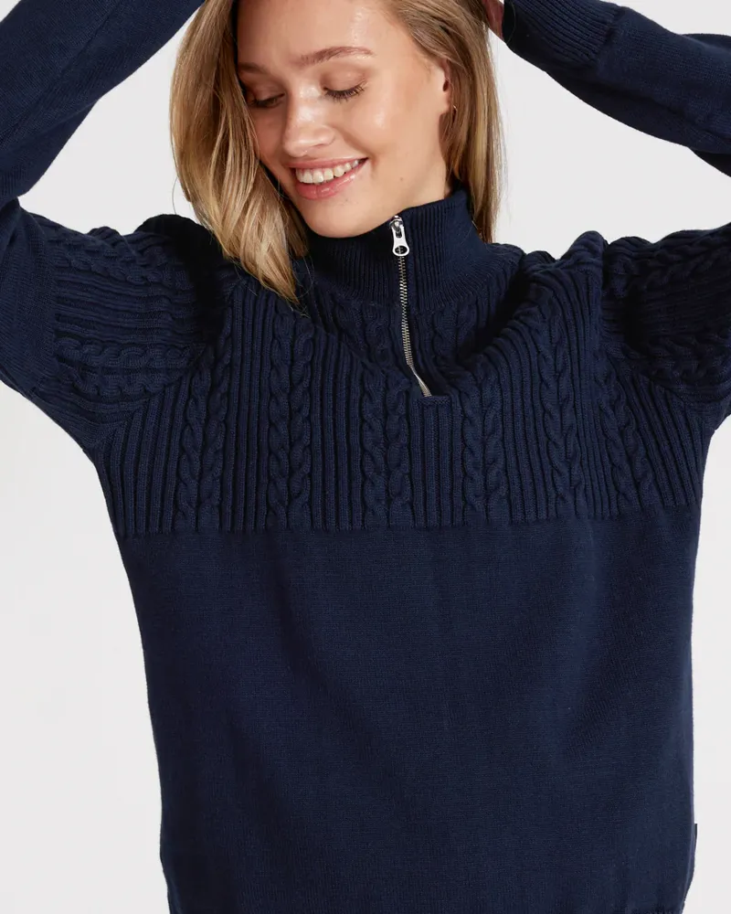 Holebrook Klara T-Neck - Navy-1