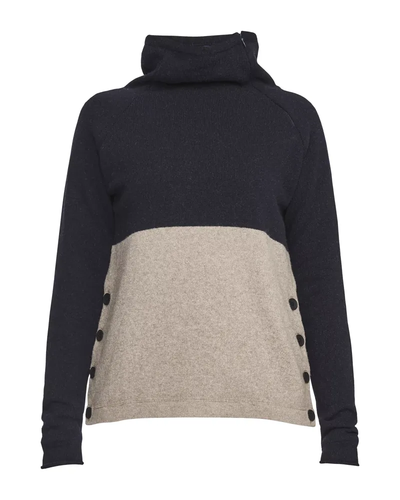 Holebrook Lisbeth WP Sweater Navy/ Khaki-1