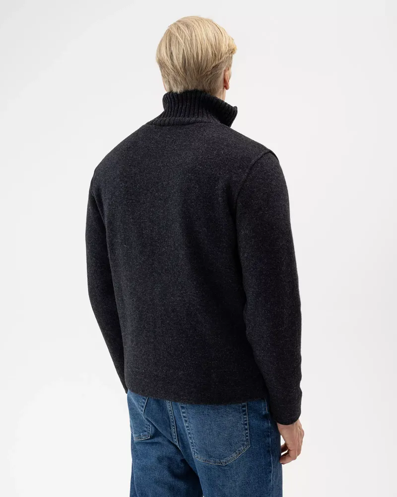 Holebrook Mans Zip Windproof - Anthracite Melange-2
