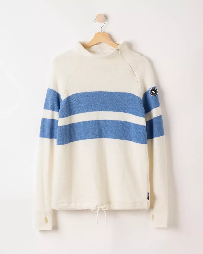 Holebrook Ladies Martina Windproof Jumper Off White/ Oxford-1