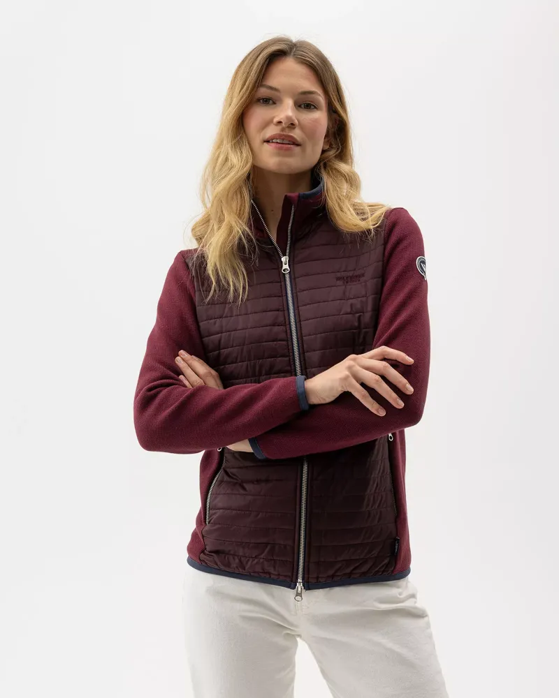 Holebrook Ladies Mimmi Fullzip Windproof Jumper - Maroon-2