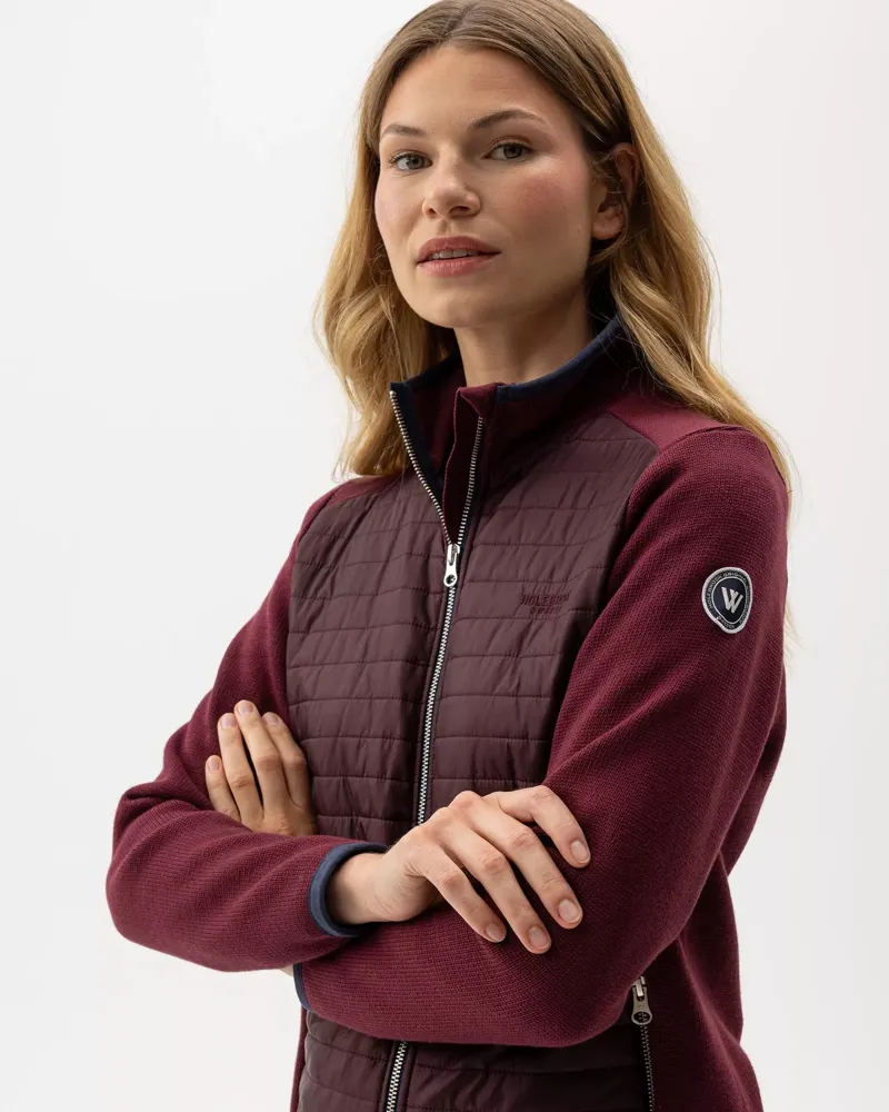 Holebrook Ladies Mimmi Fullzip Windproof Jumper - Maroon