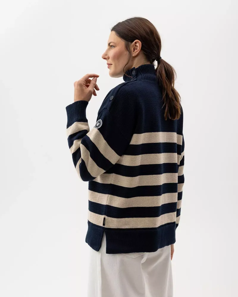 Holebrook Ladies Paulina Windproof Jumper Navy/ Oyster-4