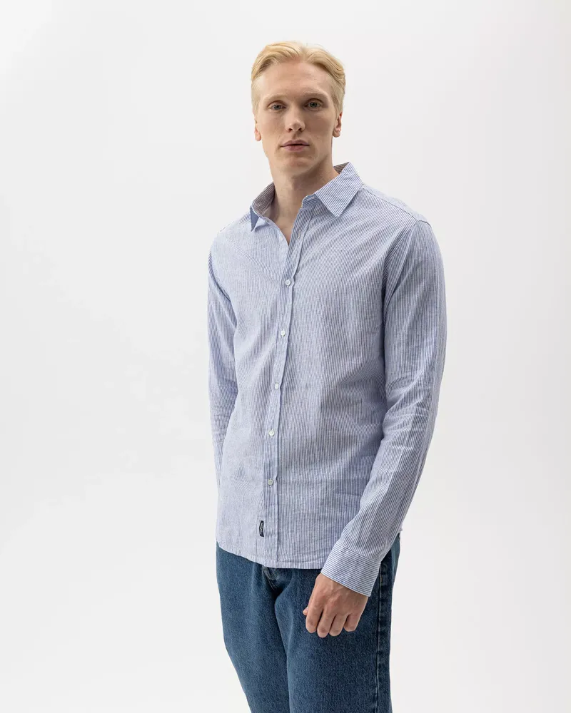 Holebrook Ted Shirt White/ Royal-2
