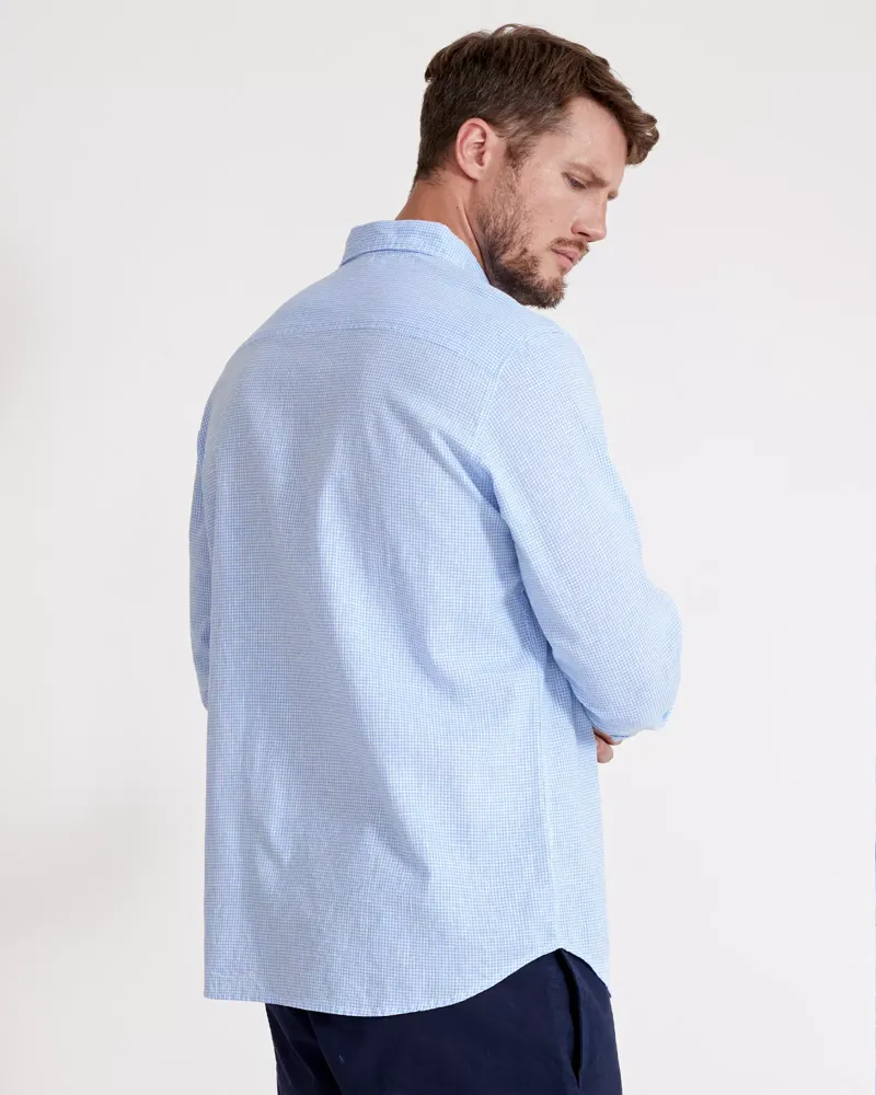 Holebrook Ted Shirt - Light Blue/ White-2