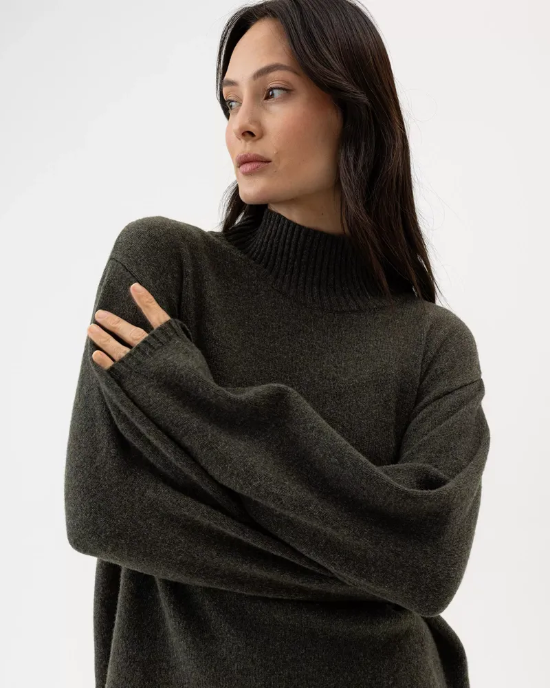 Holebrook Veronika Turtle - Forest Green-2