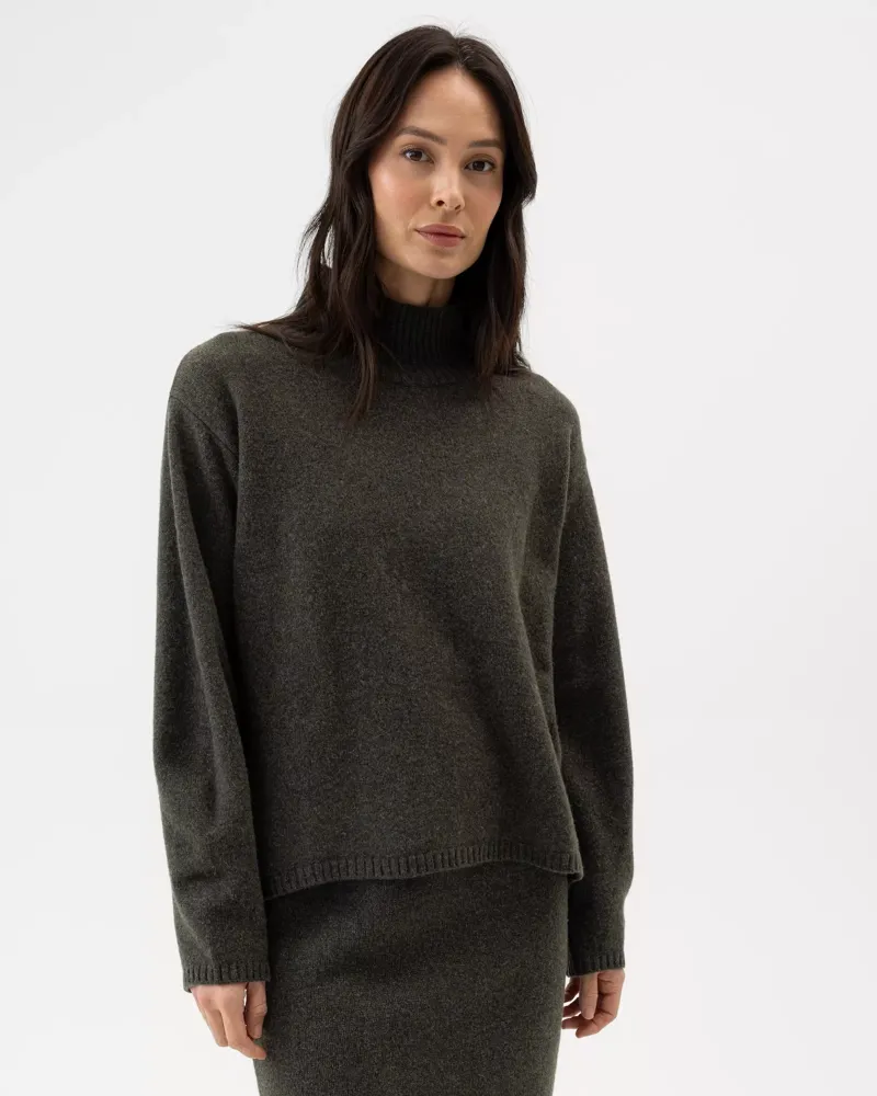 Holebrook Veronika Turtle - Forest Green-1
