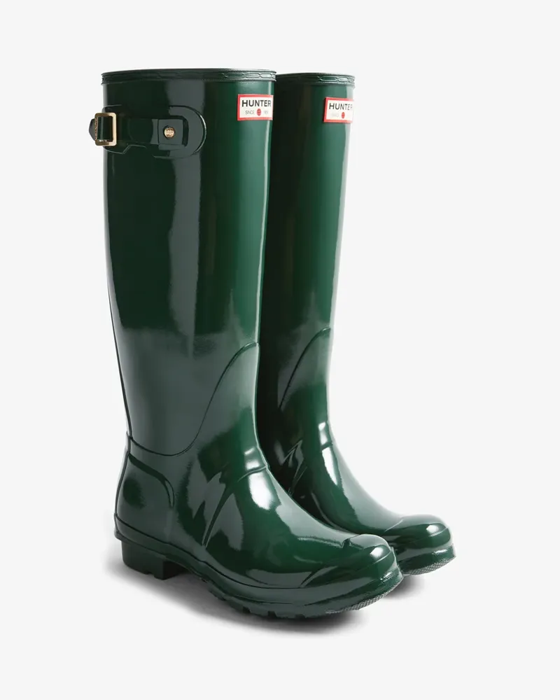 Hunter Womens Original Tall 170 Yrs Anniversary Boot - Hunter Green-1