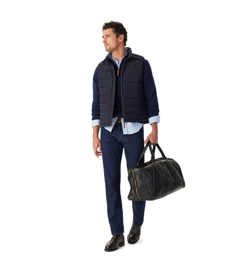 RMW Rydal Padded Vest - Navy-1
