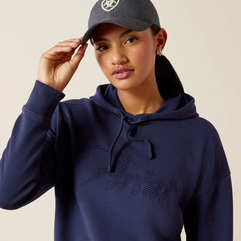 Ariat Ladies Just Hoodie - Navy Eclipse-1