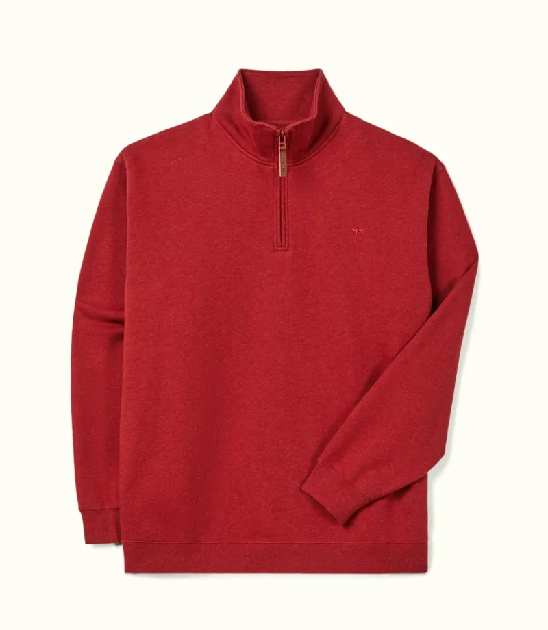 RMW Mulyungarie 1/4 Zip Sweatshirt - Red Marle-2