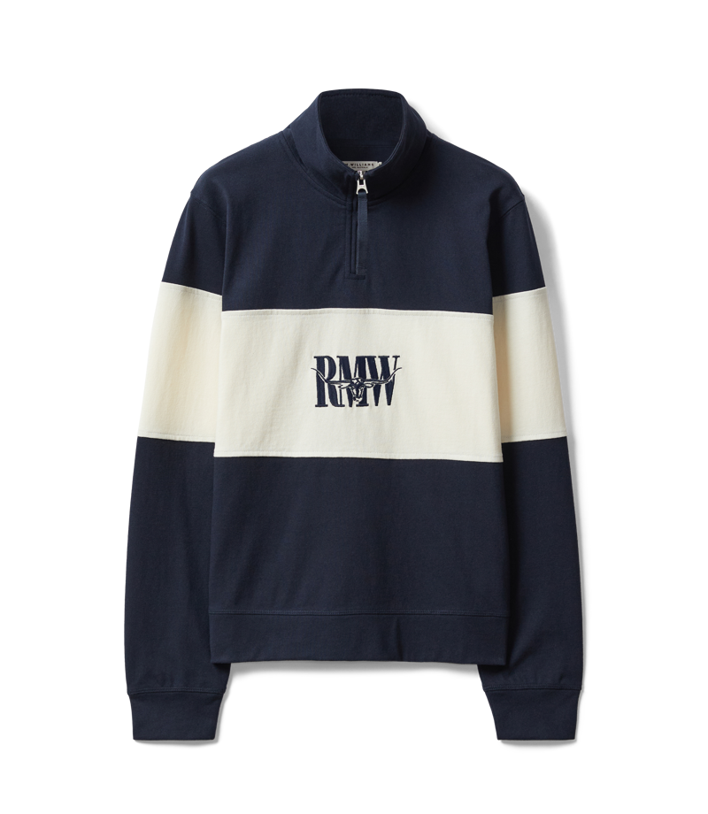 RMW Trickett Panel Sweatshirt - Navy Ivory