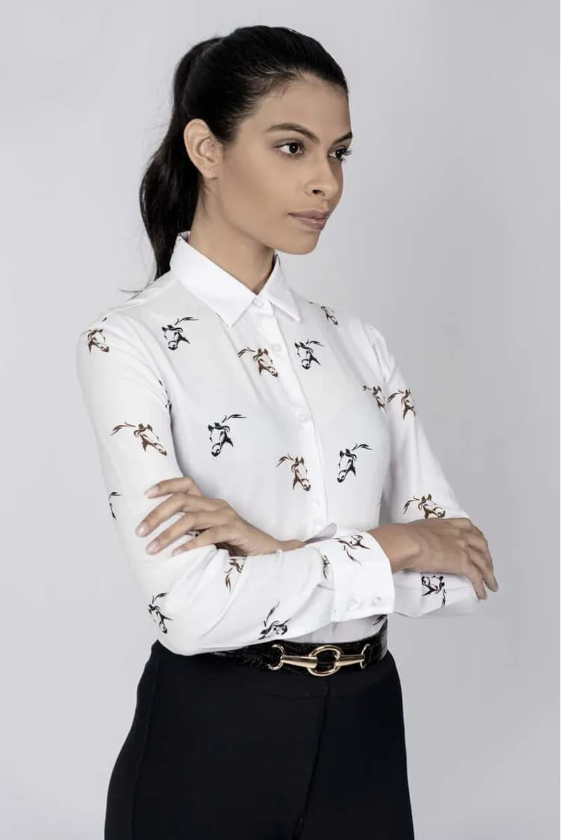 Hartwell Lydia Horses Head - Ladies Shirt