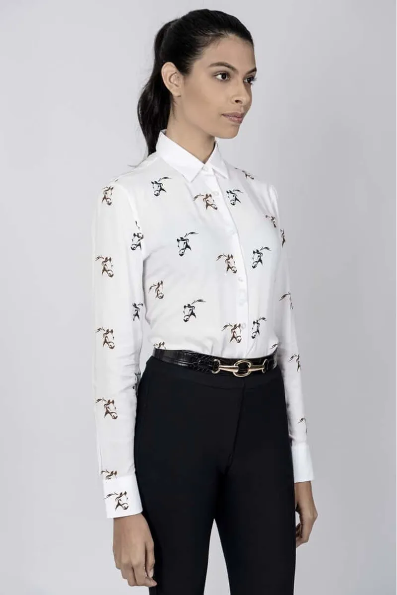 Hartwell Lydia Horses Head - Ladies Shirt-2