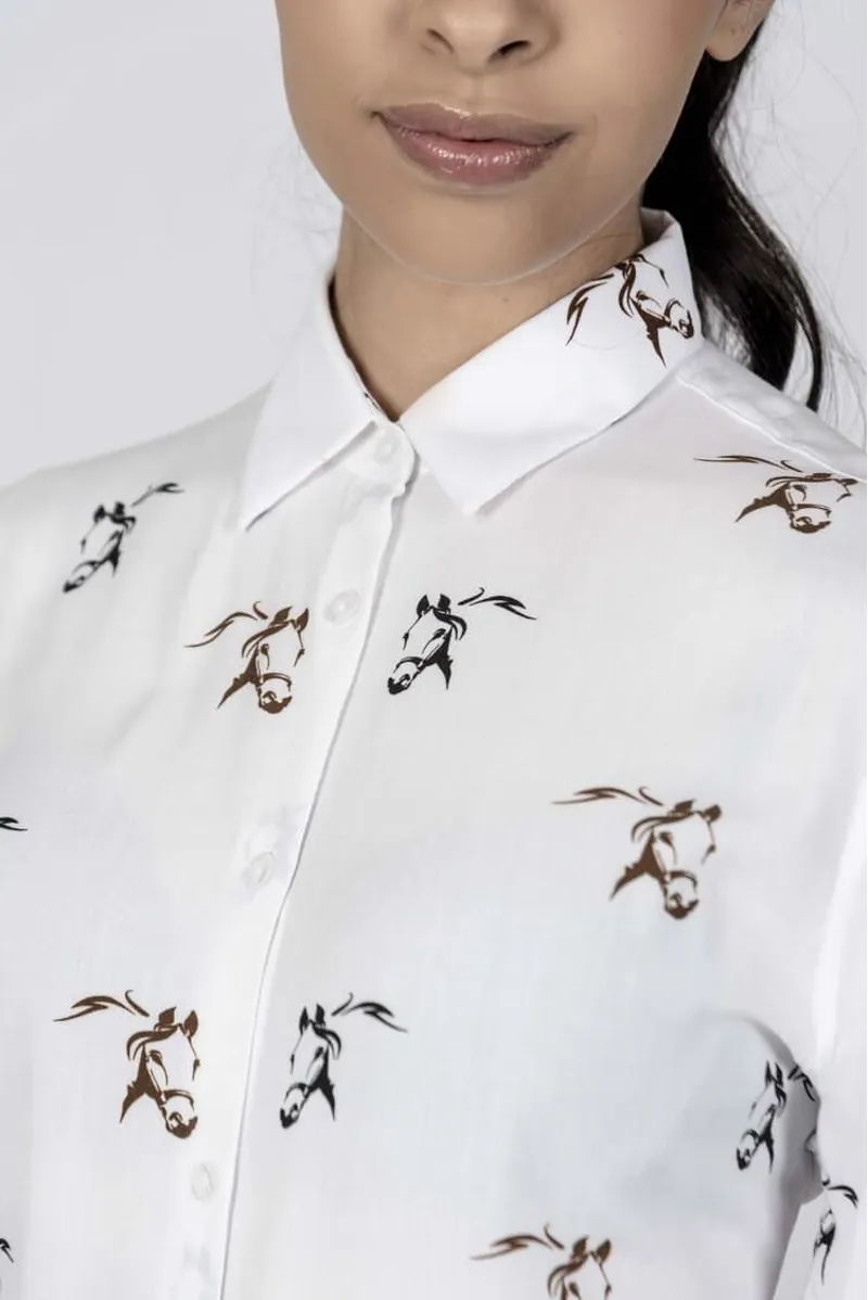 Hartwell Lydia Horses Head - Ladies Shirt-1