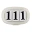LeMieux Saddle Pad Number Holder - Silver Glitter