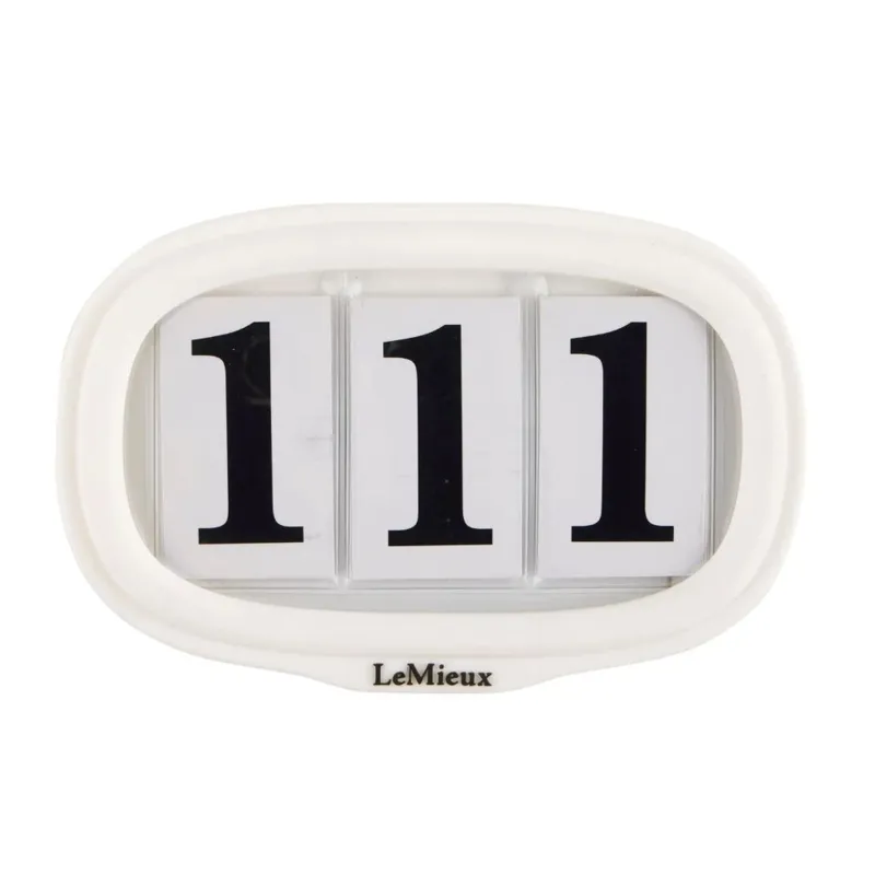 LeMieux Saddle Pad Number Holder - White